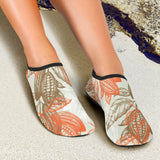 Cocoa Beans Cocoa Tree Pattern Aqua Shoes