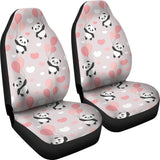 Cute Panda Ballon Heart Pattern Universal Fit Car Seat Covers