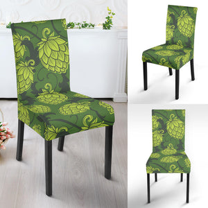 Hop Pattern Hop Cone Background Dining Chair Slipcover