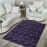 Eggplant Pattern Print Design 04 Area Rug