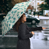 Green Ginkgo Leaves Pattern Umbrella