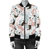 Cute Mermaid Pattern Women'S Bomber Jacket