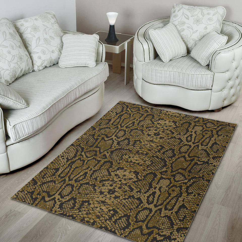 Snake Skin Pattern Area Rug