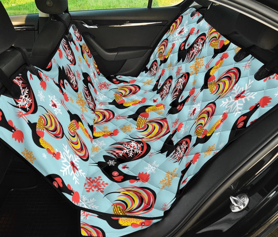 Rooster Chicken Cock Snowfalke Dog Car Seat Covers