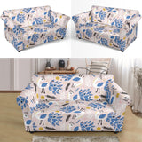 Cute Peacock Pattern Loveseat Couch Slipcover