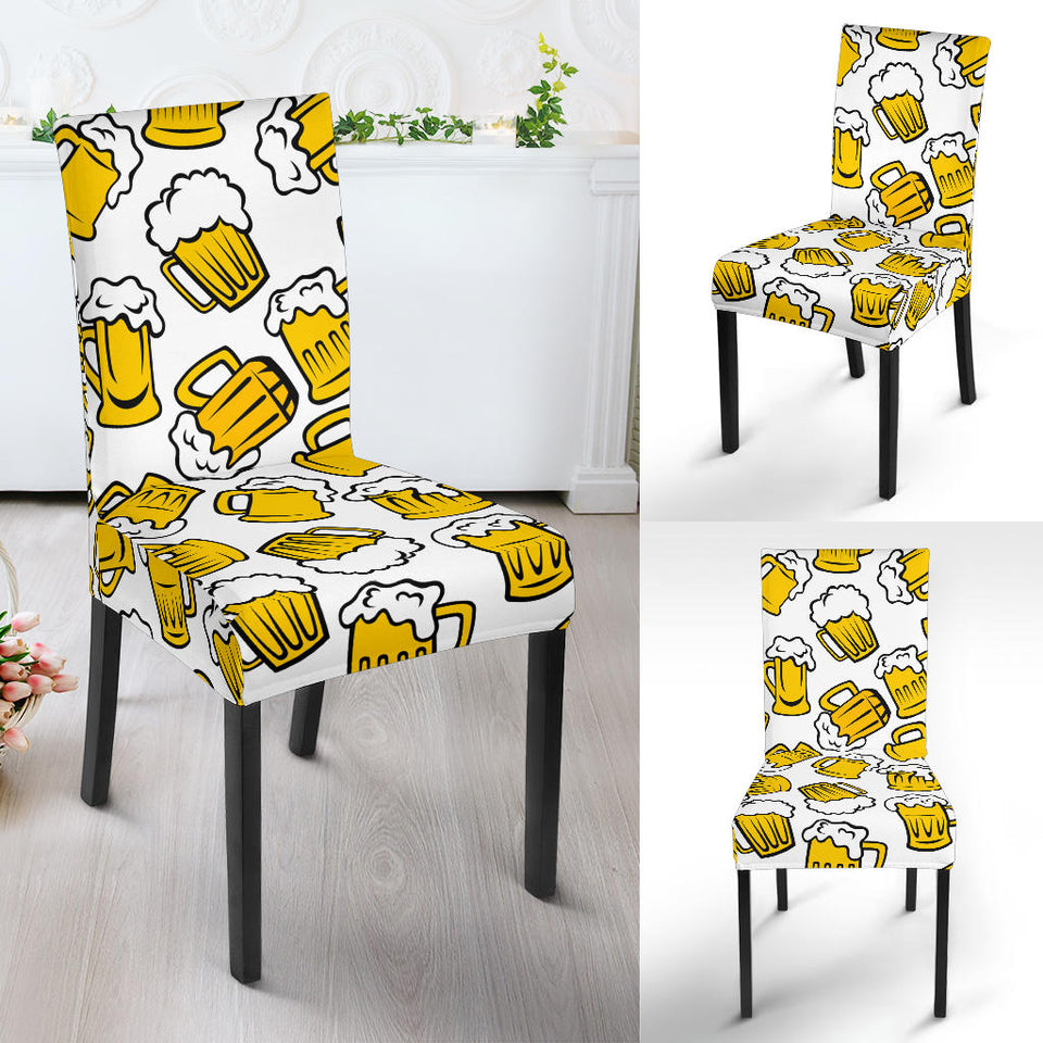 Beer Design Pattern Dining Chair Slipcover