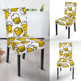 Beer Design Pattern Dining Chair Slipcover