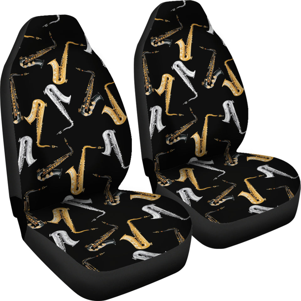 Saxophone Design Pattern  Universal Fit Car Seat Covers