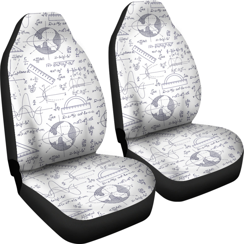Math Pattern Print Design 03 Universal Fit Car Seat Covers