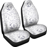 Math Pattern Print Design 03 Universal Fit Car Seat Covers