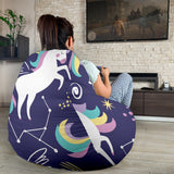 Hand Drawn Cute Unicorn Star Planet Bean Bag Cover