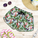 Hummingbird Pattern Print Design 05 Women Shorts