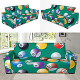 Billiard Ball Pattern Print Design 01 Sofa Slipcover