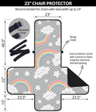 Cute rainbow clound star pattern Chair Cover Protector