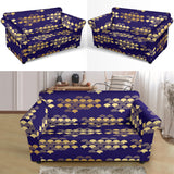 Beautiful Japanese Fan Pattern Loveseat Couch Slipcover