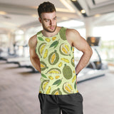 Durian leaves pattern background Men Tank Top