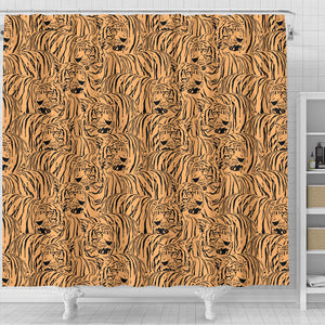 Bengal Tigers Pattern Shower Curtain Fulfilled In US