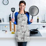 Cute Raccoons Leaves Dot Adjustable Apron