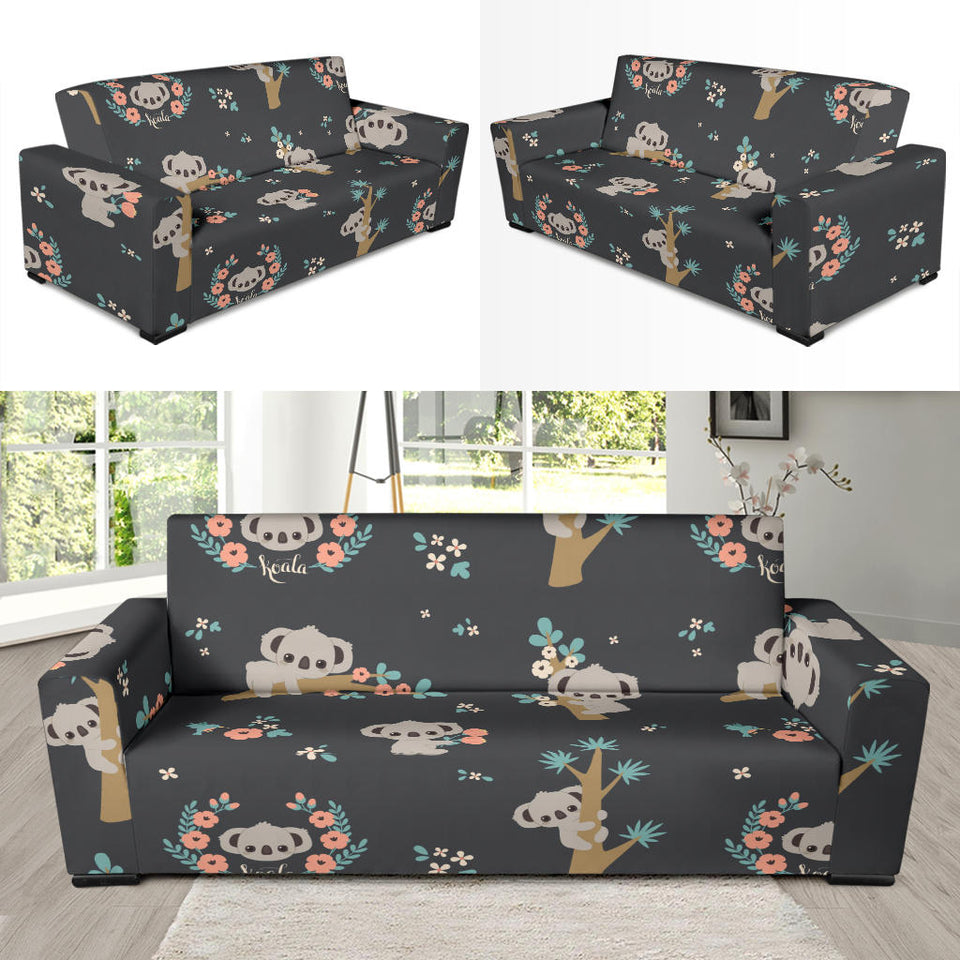 Cute Koala Pattern Sofa Slipcover