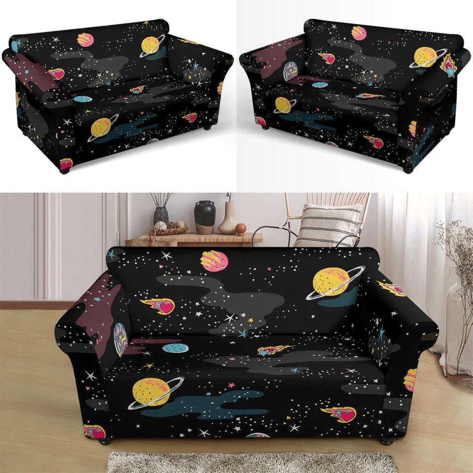 Space Pattern Loveseat Couch Slipcover