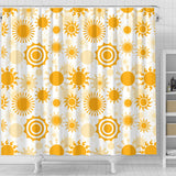 Sun Design Pattern Shower Curtain Fulfilled In US