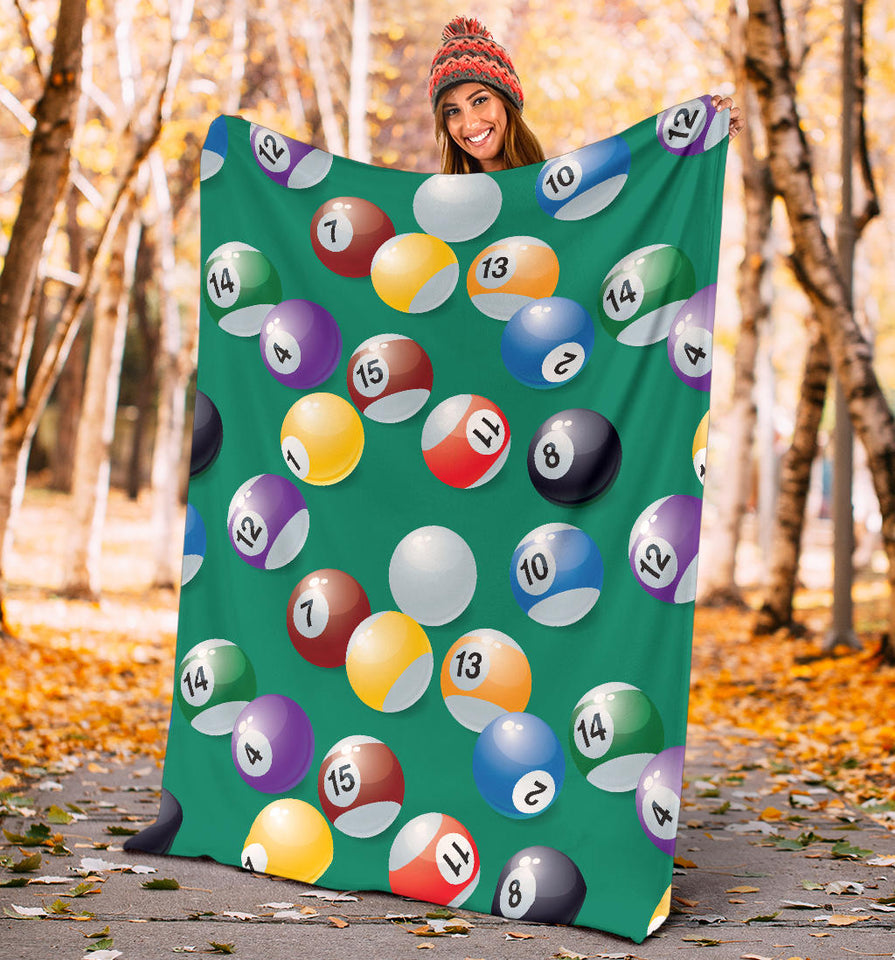 Billiard Ball Pattern Print Design 01 Premium Blanket