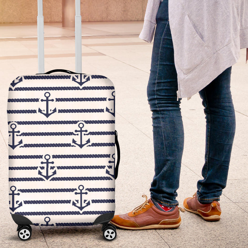 Anchor Rope Nautical  Pattern Luggage Covers