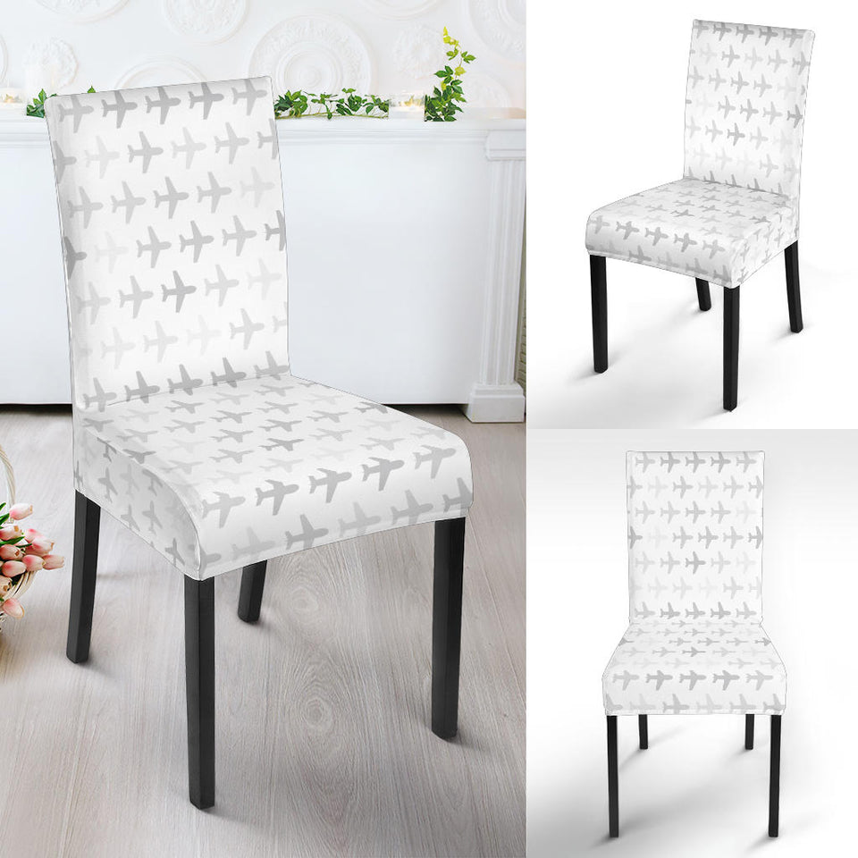 Airplane Print Pattern Dining Chair Slipcover