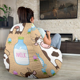 Cow Bottle Of Milk Pattern Bean Bag Cover