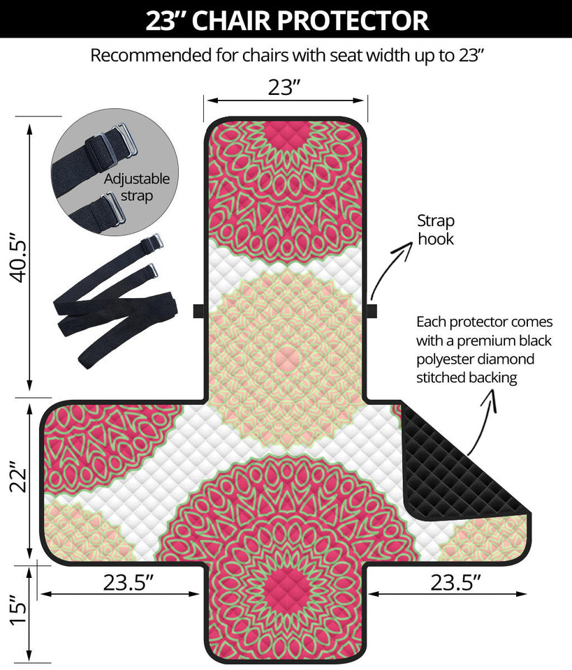 Circle indian pattern Chair Cover Protector