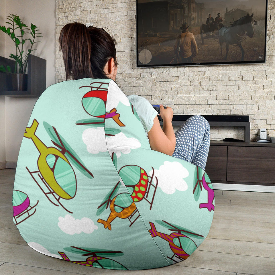 Helicopter Design Pattern Bean Bag Cover