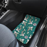 Koi Fish Carp Fish Lotus Pattern Front Car Mats