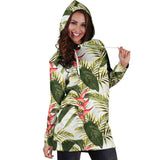 Heliconia Pattern Women'S Hoodie Dress