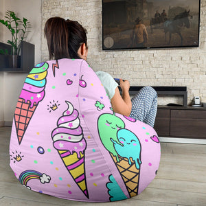 Cute Ice Cream Cone Animal Pattern Bean Bag Cover