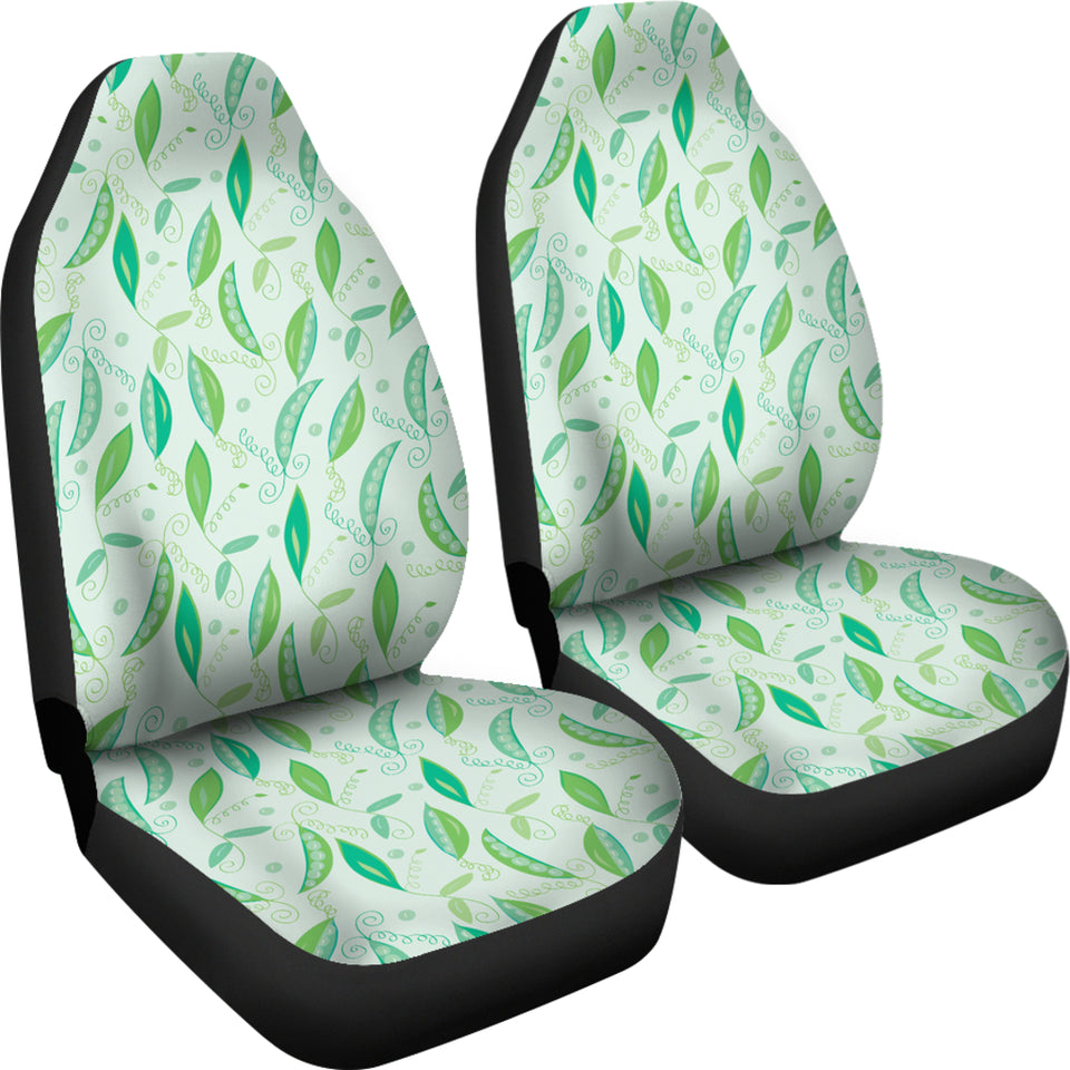 Green Peas Pattern Print Design 01 Universal Fit Car Seat Covers