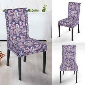 Indian Batik Style Pattern Dining Chair Slipcover