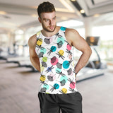 Dragonflies ginkgo leaves pattern Men Tank Top