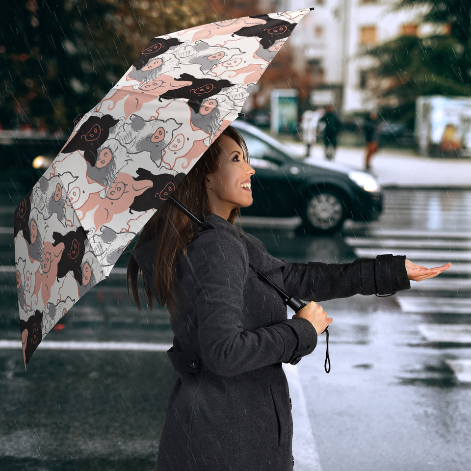 Pig Pattern Print Design 05 Umbrella