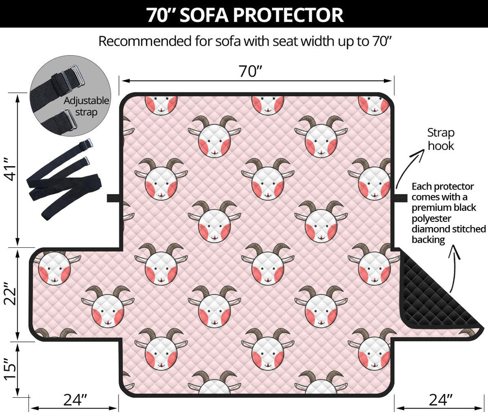 Cute goat pattern Sofa Cover Protector