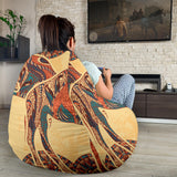 Camel Polynesian Tribal Design Pattern Bean Bag Cover