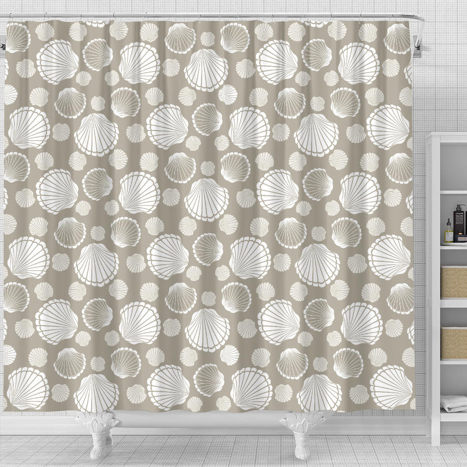 Scallop Shell Pattern Shower Curtain Fulfilled In US