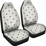 Dog Paws Pattern Print Design 03 Universal Fit Car Seat Covers