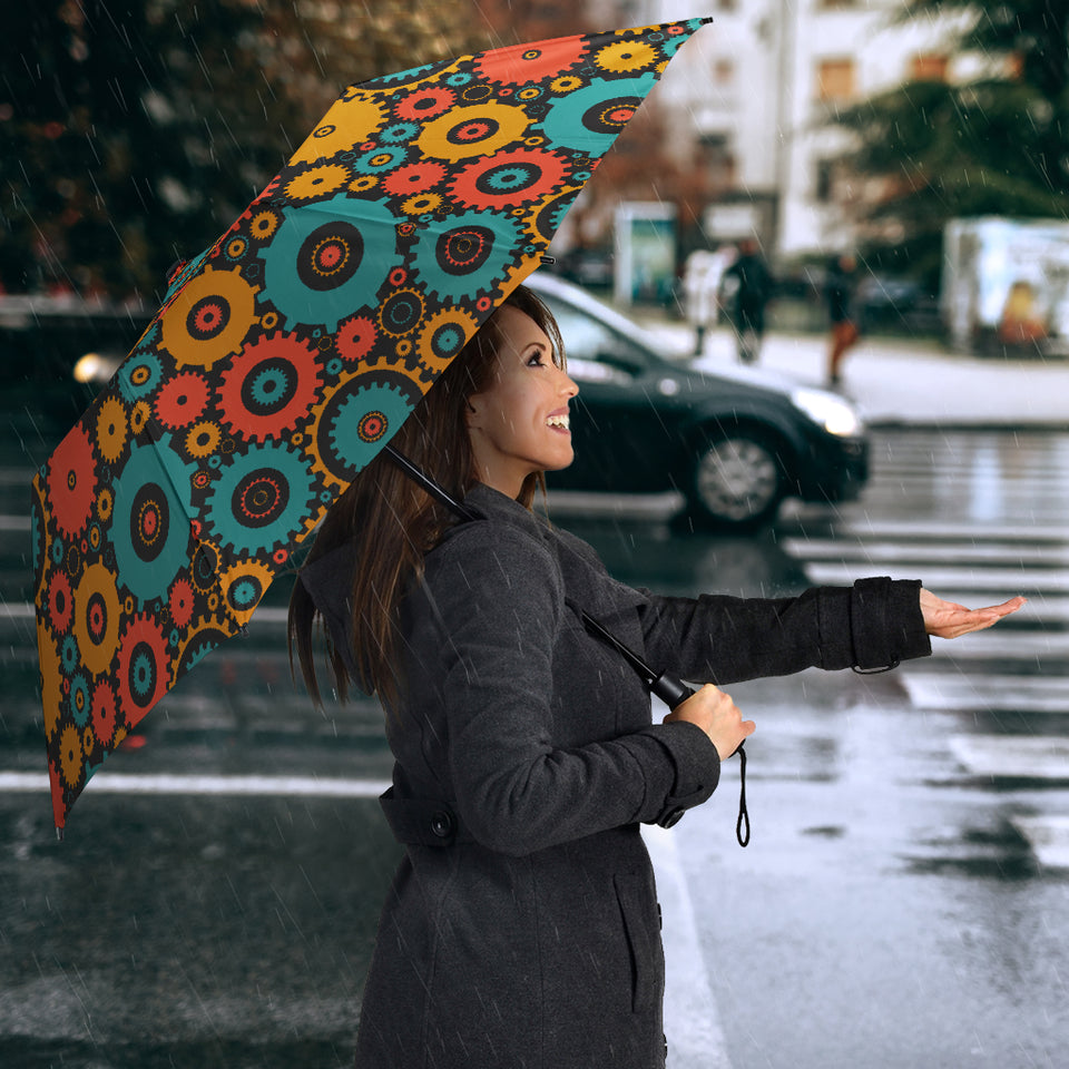 Gear Pattern Print Design 01 Umbrella