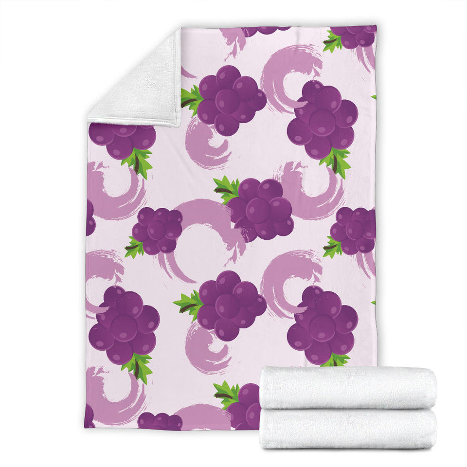 Cute Grape Pattern Premium Blanket