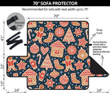 Christmas gingerbread cookie pattern Sofa Cover Protector
