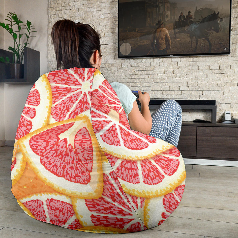 Tropical Grapefruit Pattern Bean Bag Cover