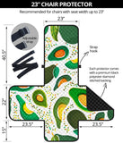 Avocado design pattern Chair Cover Protector