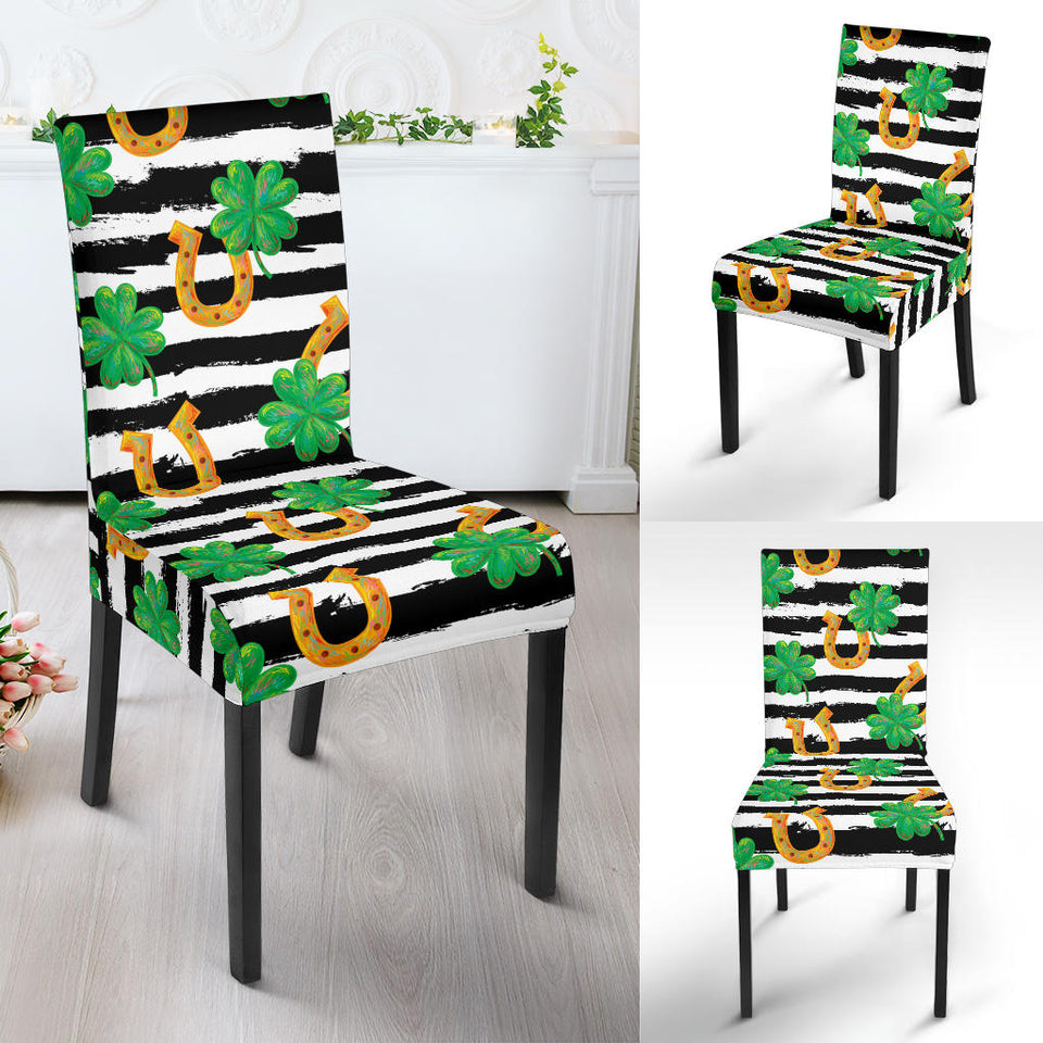 Horseshoes Pattern Print Design 01 Dining Chair Slipcover