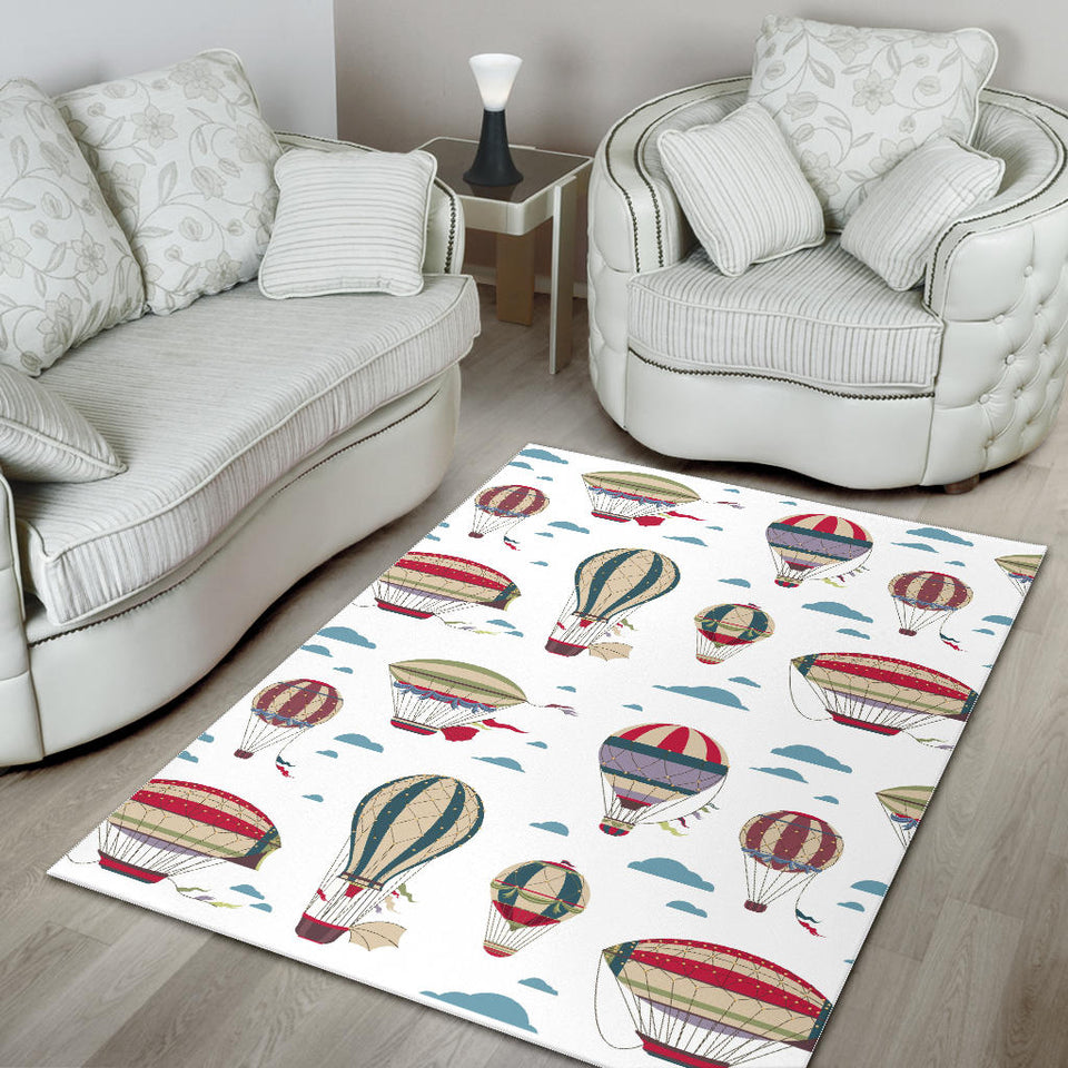 Hot Air Balloon Pattern Area Rug