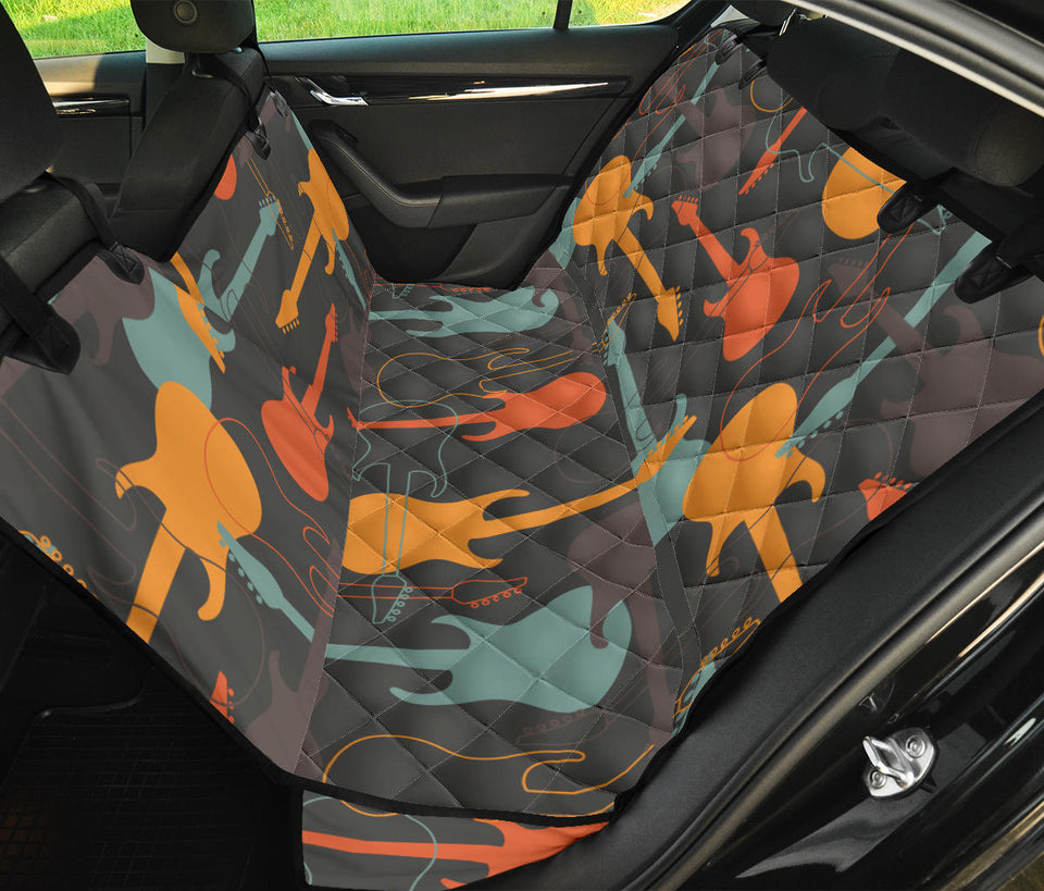 Electric Guitars Pattern Dog Car Seat Covers